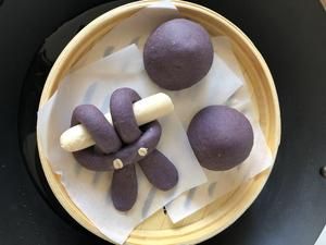 糖尿病食譜——無油無糖燕麥黑米饅頭(減肥代餐)的做法 步驟4