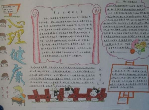小學(xué)生心理健康手抄報,綜合系列手抄報,健康衛(wèi)生手抄報,心理健康手抄報