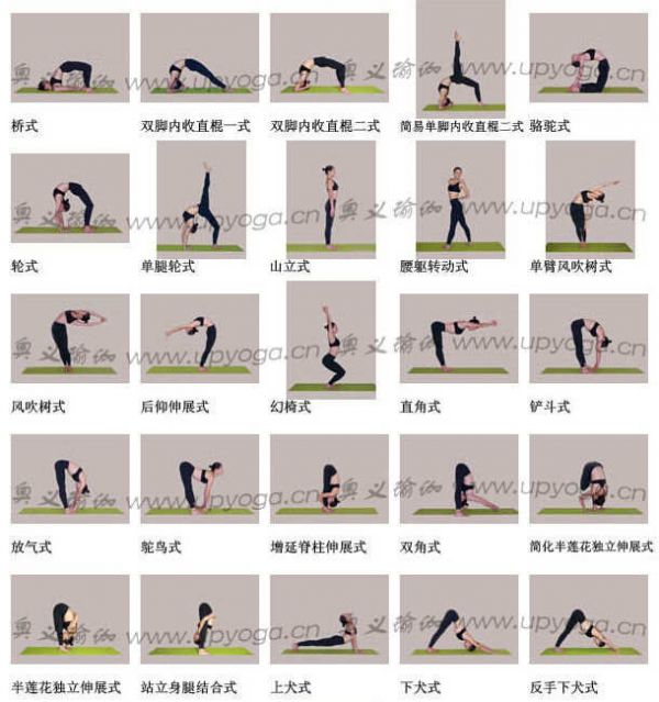 瑜伽體位圖1