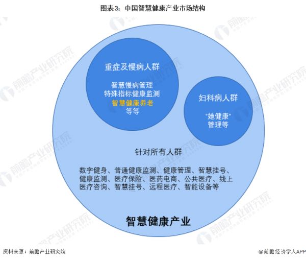 圖表3：中國智慧健康產(chǎn)業(yè)市場結(jié)構(gòu)