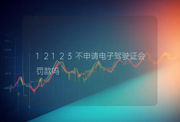 12123不申請電子駕駛證會罰款嗎