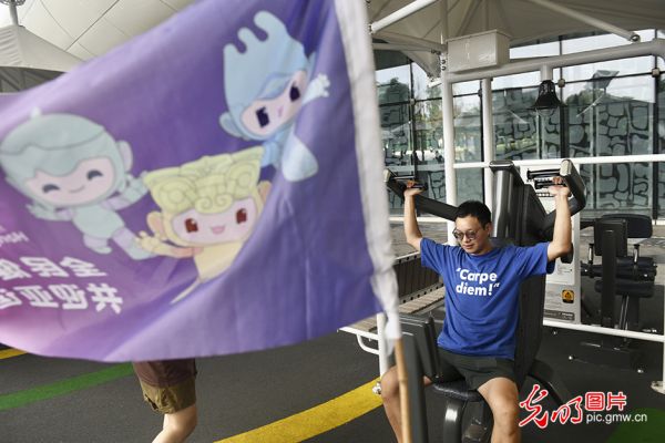 【诗画江南迎亚运】亚运临近，杭州城运动健身氛围正浓