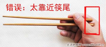 圖解筷子的正確使用方法