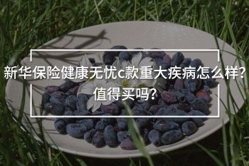 新华保险健康无忧c款重大疾病怎么样？值得买吗？