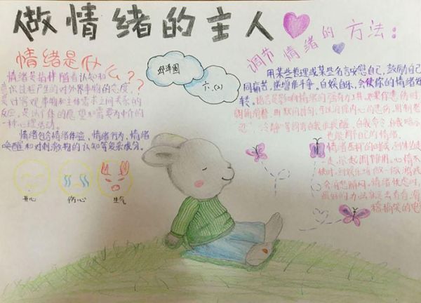心理健康手抄报简单漂亮,综合系列手抄报,健康卫生手抄报,心理健康手抄报