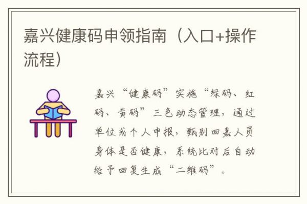 嘉兴健康码申领指南（入口+操作流程）