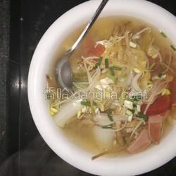 豆腐脑蔬菜汤的做法[图]