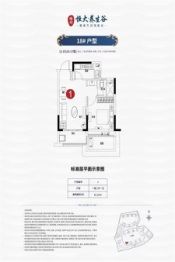 恒大健康城1室2廳1廚1衛(wèi)建面61.12㎡