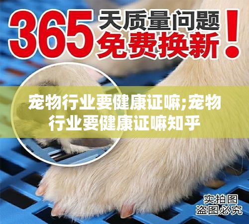 宠物行业要健康证嘛;宠物行业要健康证嘛知乎