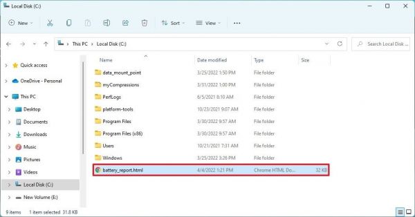 Win11筆記本電腦如何查看電池?fù)p耗和健康度？