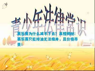 賽樂賽為什么減不下去？真相揭秘：賽樂賽只能排油無法瘦身，且價格昂貴！