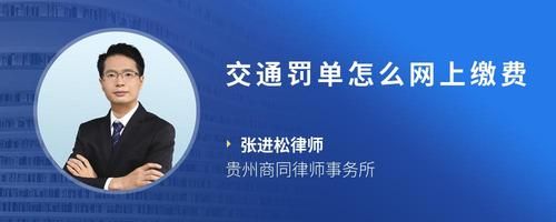 交通罚单怎么网上缴费