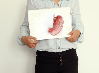 很有可能就是胃里有了潰瘍之類的毛病