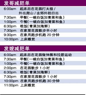 發(fā)哥發(fā)嫂減肥單