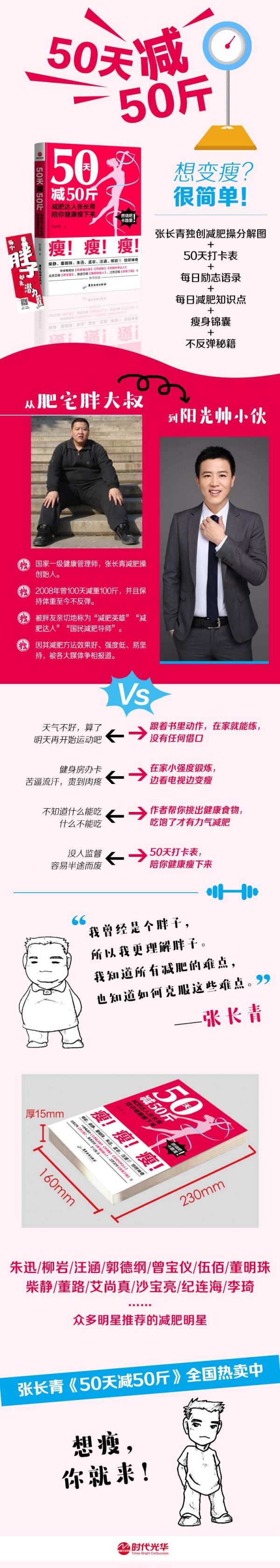 《50天減50斤：減肥達(dá)人張長(zhǎng)青陪你健康瘦下來(lái)》(張長(zhǎng)青)