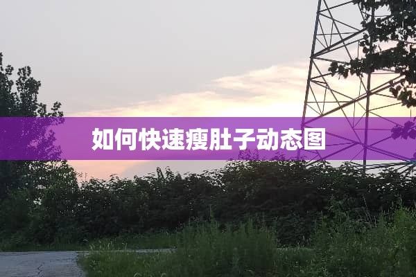 如何快速瘦肚子動態(tài)圖