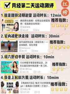 經(jīng)期D2|減肥運(yùn)動(dòng)測(cè)評(píng)紅黑榜??瘦手臂有氧