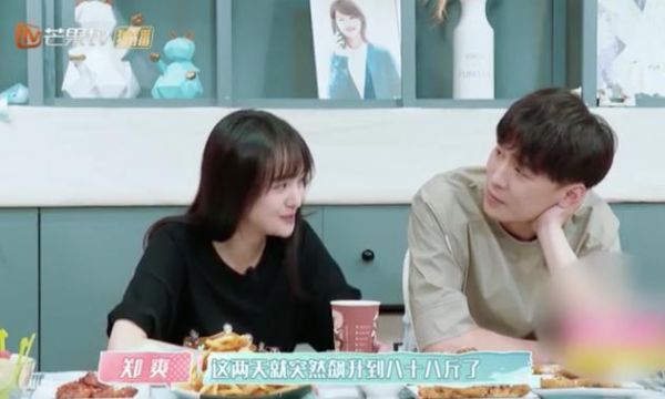鄭爽自曝體重飆升至88斤，張恒直言：減肥期間只喝水