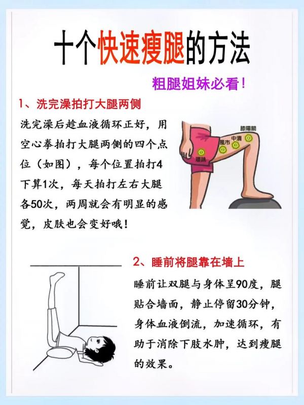 怎么样才能瘦成筷子腿