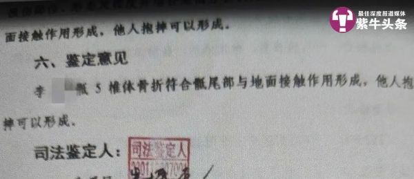 ▲小李的司法鉴定意见书