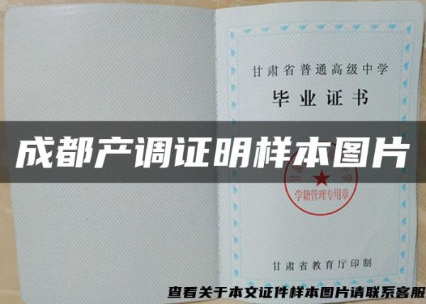 成都产调证明样本图片