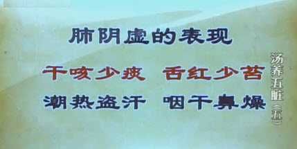 肺阴虚的表现