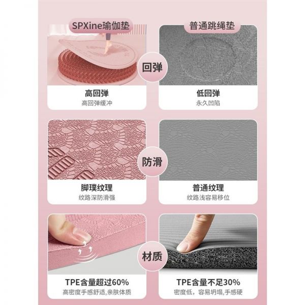 室內(nèi)原地跑步墊超慢跑r墊減震防滑隔音家用靜音加厚緩震地墊子