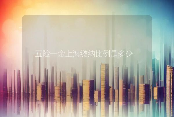 五險(xiǎn)一金上海繳納比例是多少