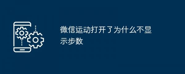 微信運動打開了為什么不顯示步數(shù)