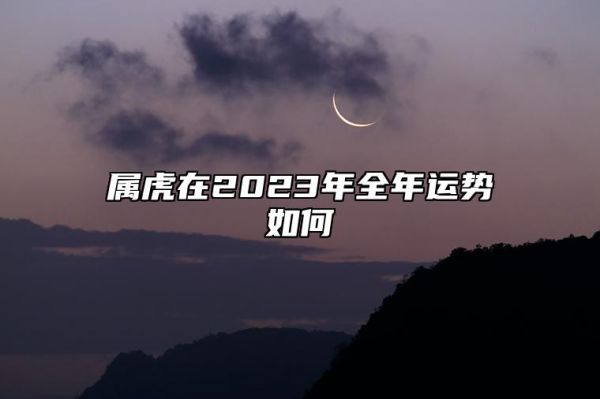 屬虎在2023年全年運勢如何 算得上是喜憂參半