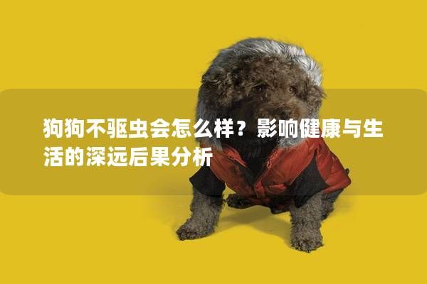狗狗不驱虫会怎么样?影响健康与生活的深远后果分析