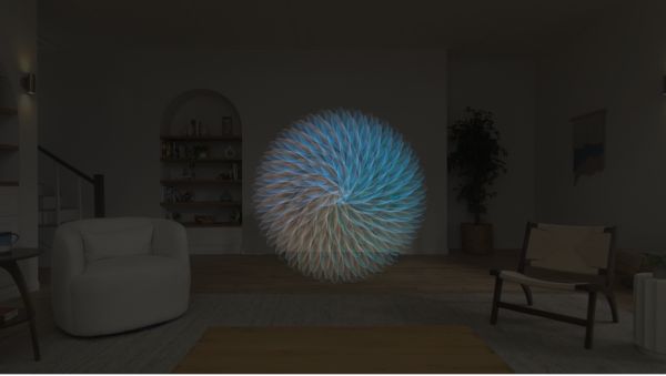 Apple Vision Pro 上的“正念” App。
