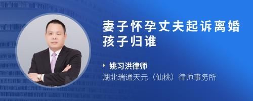 妻子懷孕丈夫起訴離婚孩子歸誰(shuí)