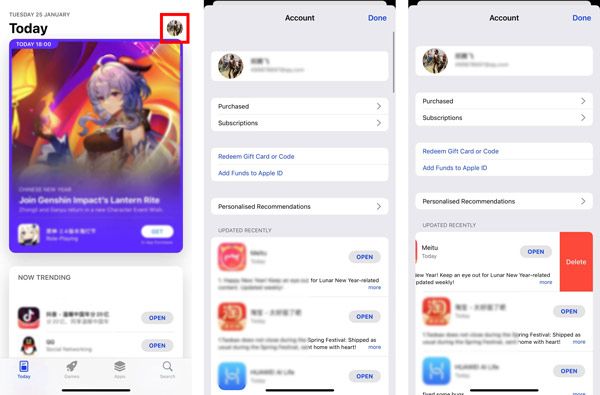 在 App Store 中卸載 iPhone 應(yīng)用程序