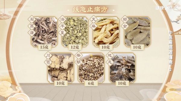 缓急止痛方