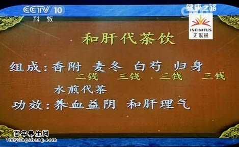 和肝代茶饮的配伍