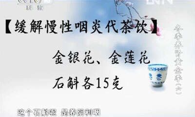 缓解慢性咽炎代茶饮
