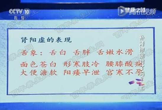 肾阳虚的表现