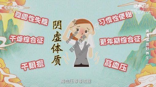 陰虛體質(zhì)的人易患的疾病