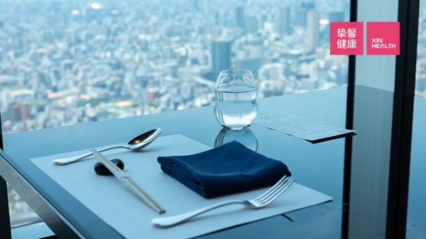 日本高級體檢部所在大樓 頂樓景觀餐廳