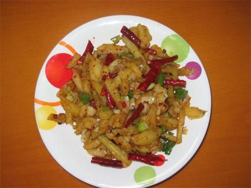 蘆薈炒肉絲
