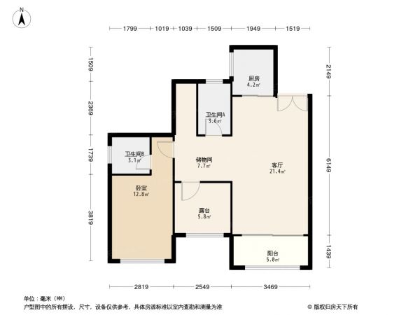 宇宏健康花城户型图