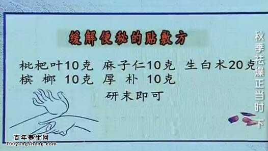 緩解便秘貼敷方