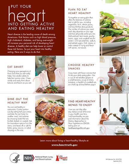 Put Your Heart into Getting Active & Healthy Eating tip sheet