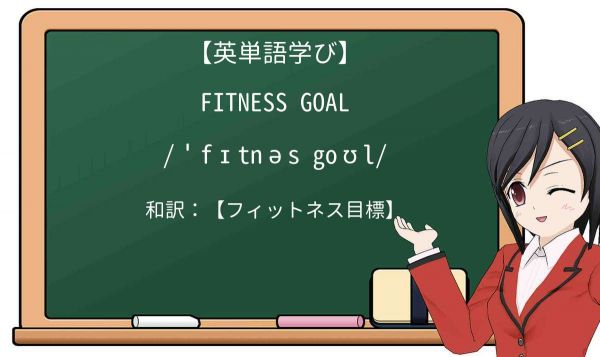 【英単語】fitness goalを徹底解説！意味、使い方、例文、読み方