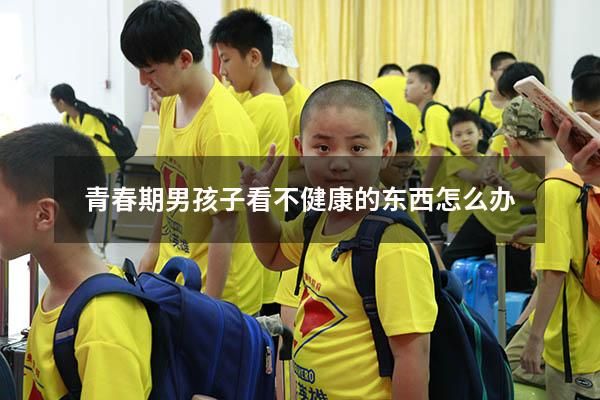 青春期男孩子看不健康的東西怎么辦