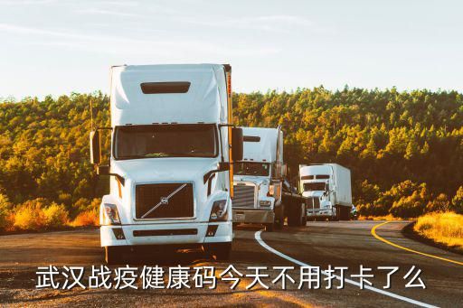 武汉战疫健康码今天不用打卡了么