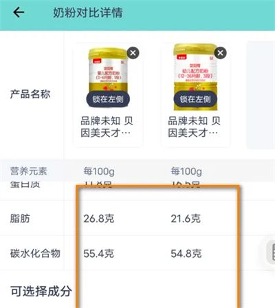 薄荷健康奶粉對比的方法步驟 薄荷健康怎么奶粉對比