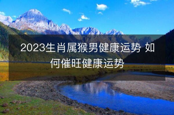 2023生肖屬猴男健康運勢 如何催旺健康運勢