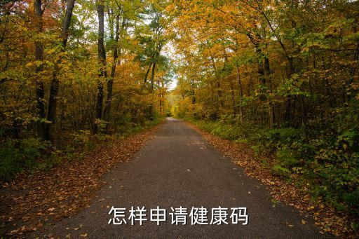 怎样申请健康码